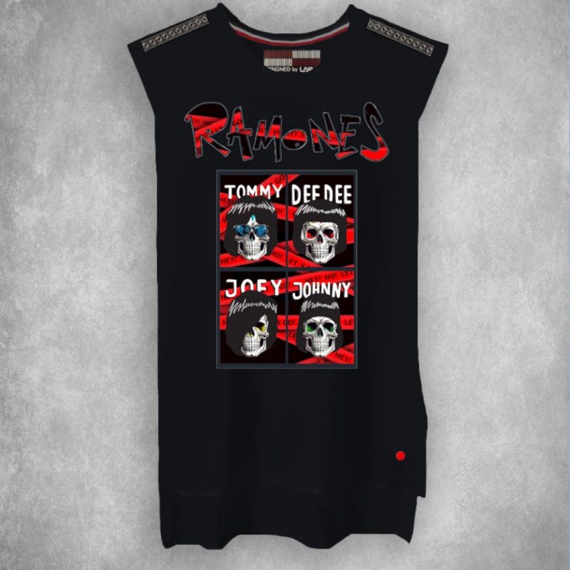camiseta-de-mujer-ramones-negro