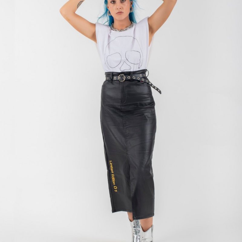 falda-midi-de-mujer-punk-negro